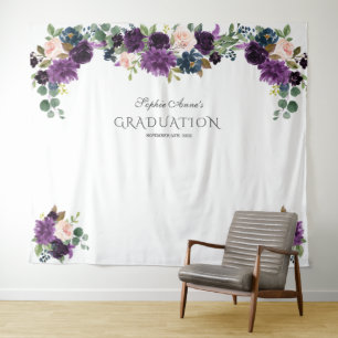 Tenture Accessoire de luxe lavande rose bleu floral pour l