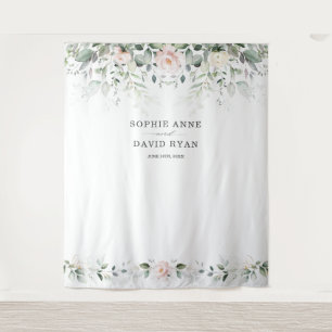 Tenture Accessoire de photo de mariage floral rose verdure