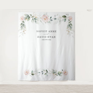 Tenture Accessoire de photo de mariage floral rose verdure
