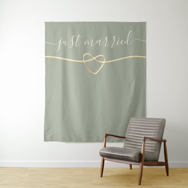 Tenture Accessoire de photo de mariage Just Married (En situation)