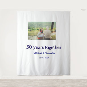 Tenture acclamations pour les 50 ans d'anniversaire nom ph