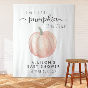 Tenture Accueil Baby shower Citrouille
