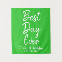 Accueil Mariage Vert Lime Personnalisé Meilleur Jo
