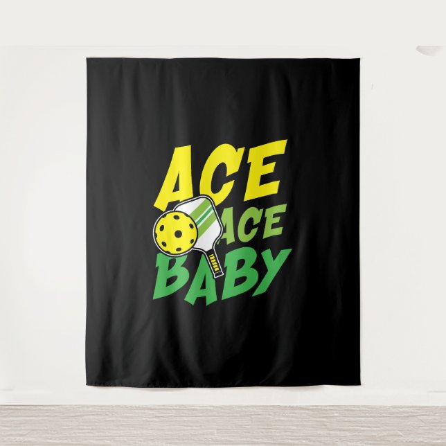 Tenture Ace as bébé pour un joueur de Pickleball (Devant)