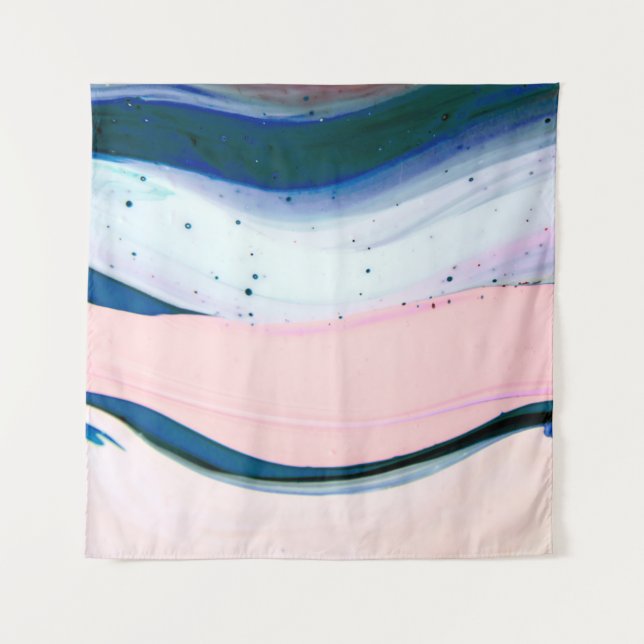 Tenture acrylic, paint, abstract. Closeup of the painting. (Devant)