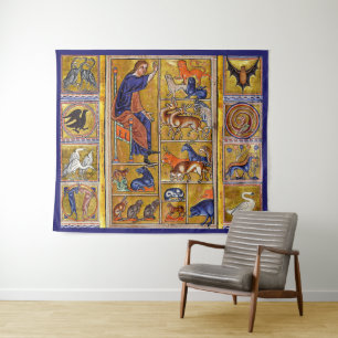 TENTURE ADAM NAMMER ANIMAUX, BESTIAIRE MÉDIÉVAL, CERFS, LI