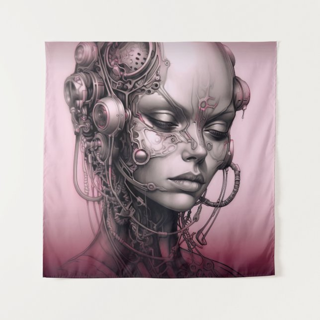 Tenture Ado Cool Cyborg Girl (Devant)