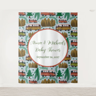 Tenture Adventure Await : Camper Baby Boy Shower