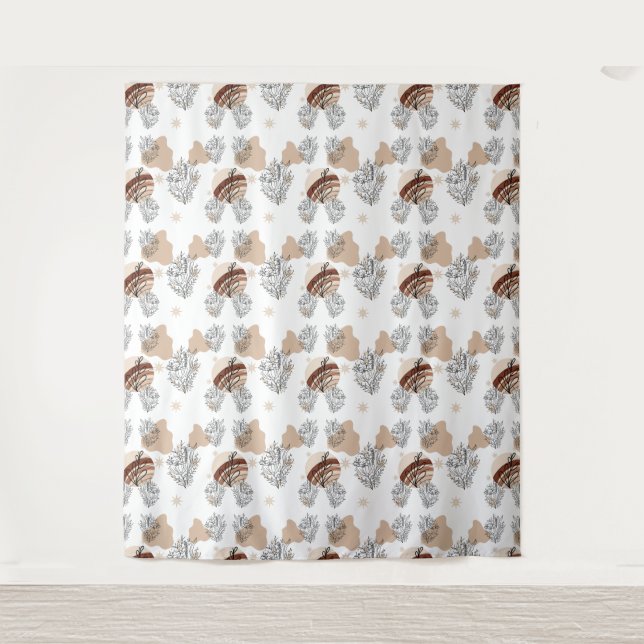 Tenture Aesthetic Boho Wildflowers Flowers  (Devant)