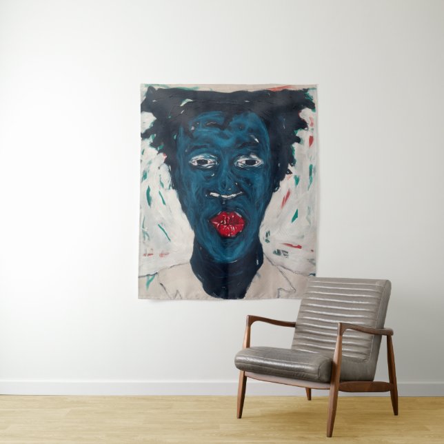 Tenture Affiche d'art africain (En situation)