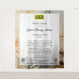 Tenture Affiche de bienvenue du gala de collecte de fonds 