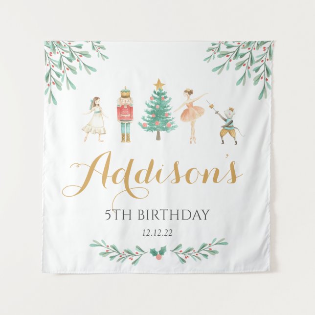 Tenture Affiche de Casse-Noisette, panneau de bienvenue Ca (Devant)