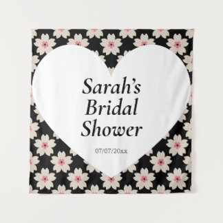 Tenture Affiche de mur de douche de mariage personnalisée