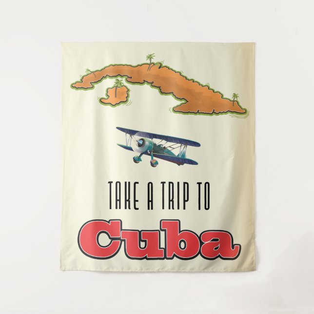 Tenture Affiche de vacances à Cuba (Devant)