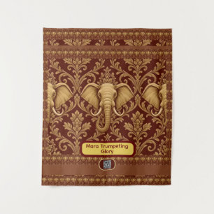 Tenture Africain personnalisé : Eléphant Mara Glory Luxe