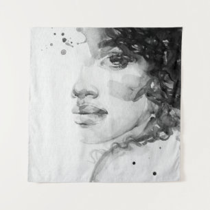 Tenture african american woman. beauté mode illustration