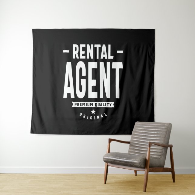 Tenture Agent de location Titre du travail Cadeau (En situation (horizontale))