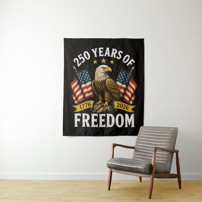 Tenture Aigle royal 250 ans de liberté (En situation)