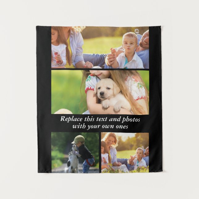 Tenture Ajouter votre propre texte et photos (Devant)