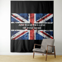 Ajouter votre texte sur le drapeau anglais Jeu d'o