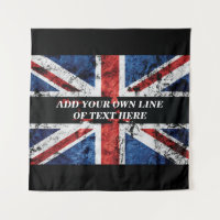 Ajoutez votre texte sur Coussin de sol drapeau ang
