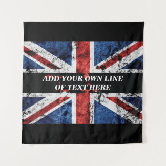 Tenture Ajoutez votre texte sur Coussin de sol drapeau ang