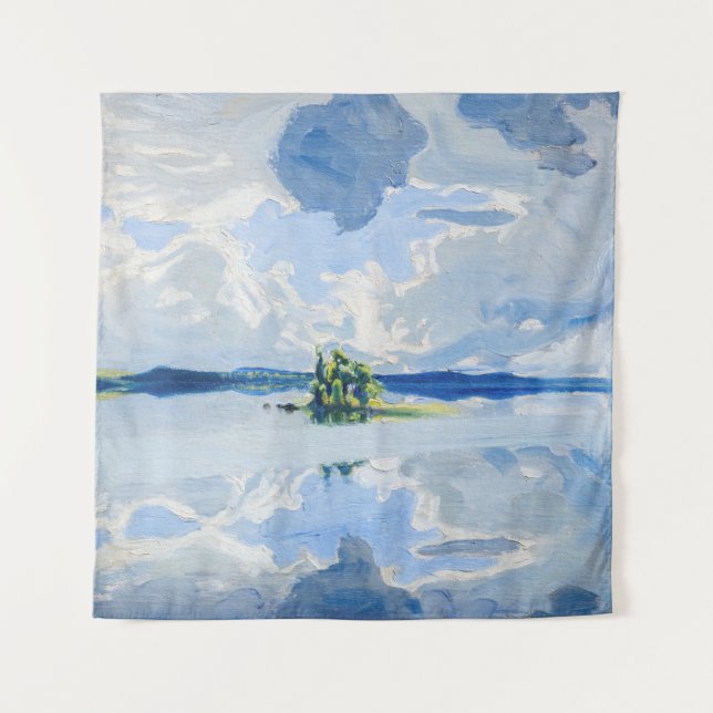 Tenture Akseli Gallen-Kallela - Nuages au-dessus d'un lac (Devant)