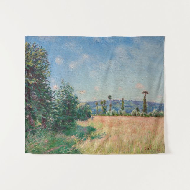 Tenture Alfred Sisley - Les prés du Sahur au soleil du mat (Devant (Horizontal))
