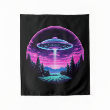 Alien vaisseau spatial rétro futuriste