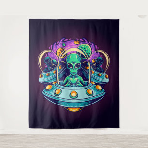 Tenture Aliens dans l'espace