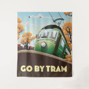 Tenture Aller en tramway