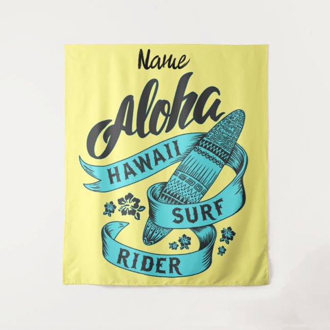 Tenture Aloha Hawaii Surf Rider Thunder_Cove (Devant)