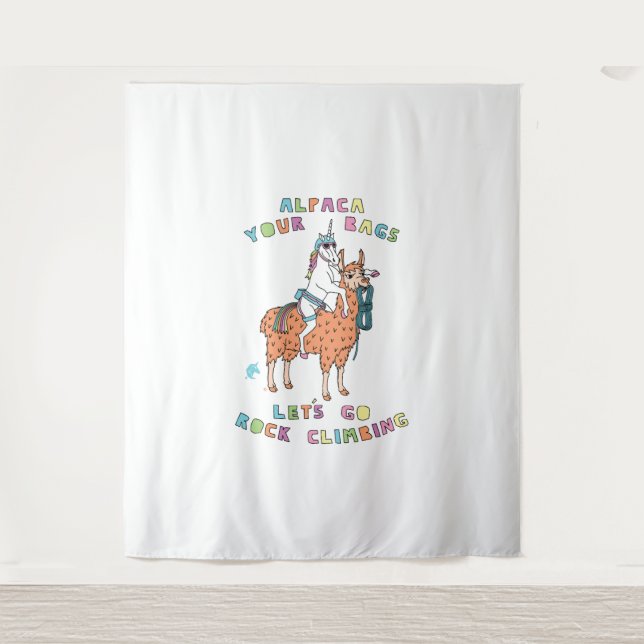 Tenture Alpaca Vos Sacs Aller Rock Escalade Unicorn (Devant)