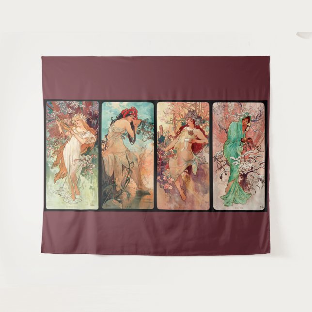 Tenture Alphonse Mucha, Les Quatre Saisons (1896)  (Devant (Horizontal))