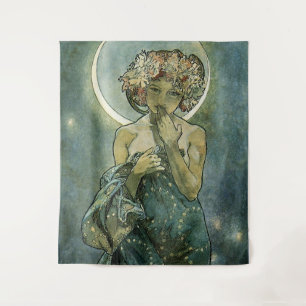 Tenture Alphonse Mucha Magnifique femme Art Nouveau #18