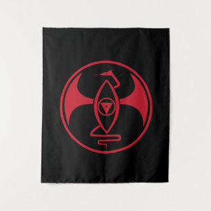 Tenture Altar Hanging Tapestry - Red Dragon (Dragon Rouge)