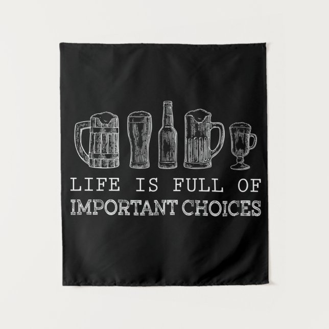 Tenture Amateur de bière | Choix importants Bière (Devant)