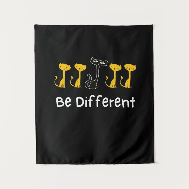 Tenture Amateur de chat être différent (Devant)