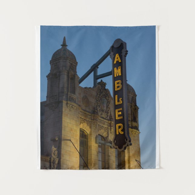 Tenture Ambler Theatre à Twilight Ambler PA (Devant)