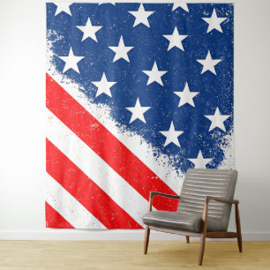 Tenture American Flag Shirt USA Patriotique Star Stripes