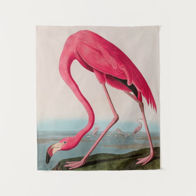 Tenture American Flamant rose Birds of America Audubon Imp (Devant)