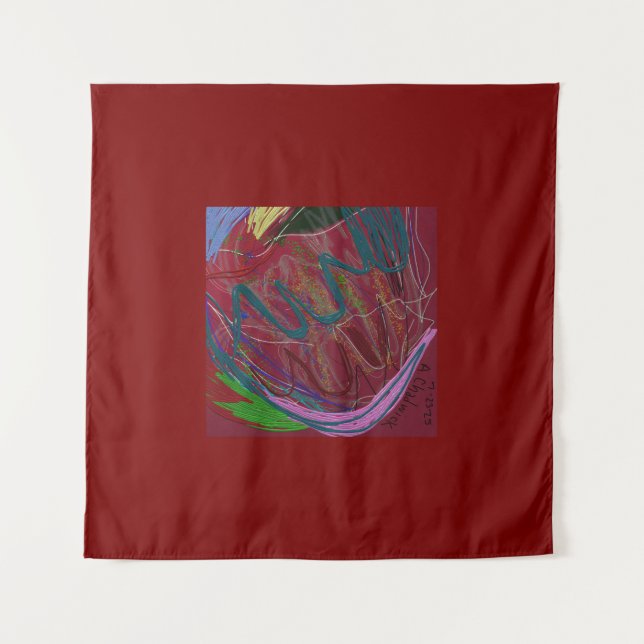 Tenture Amour Abstrait  (Devant)