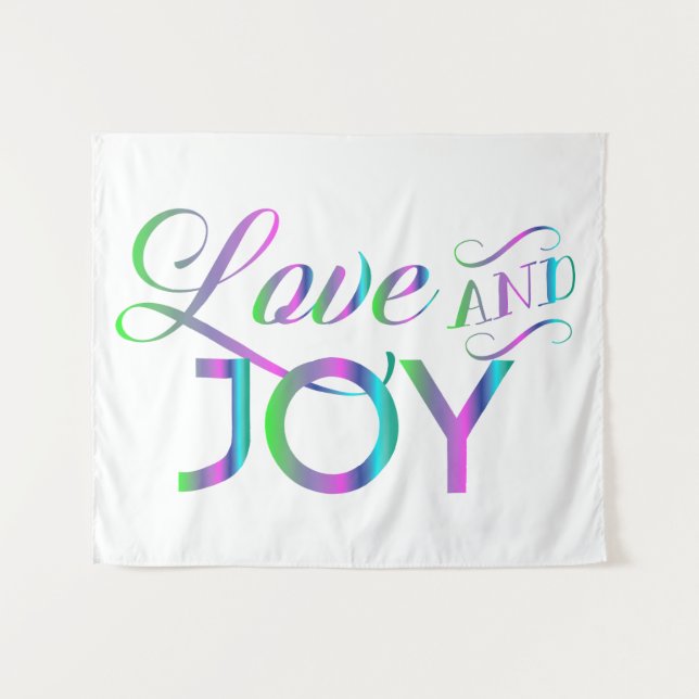 Tenture Amour Coloré Et Joie (Devant (Horizontal))