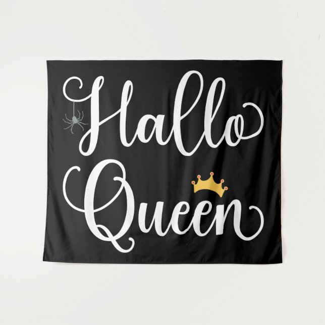 Tenture Amoureux d'Halloween - Halloqueen I (Devant (Horizontal))