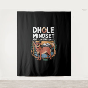 Tenture Amoureux du dhole faune canidé chien sauvage d'Asi