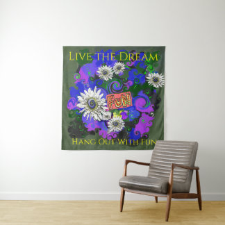 Tenture Amusant Couleur Vif Frais Heureux