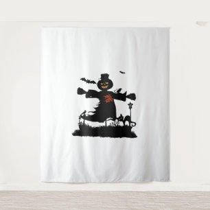 Tenture Amusant design d'halloween avec épouvantail