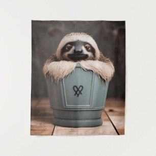 Tenture Amusante Salle de bain Décor Mur Art Sloth