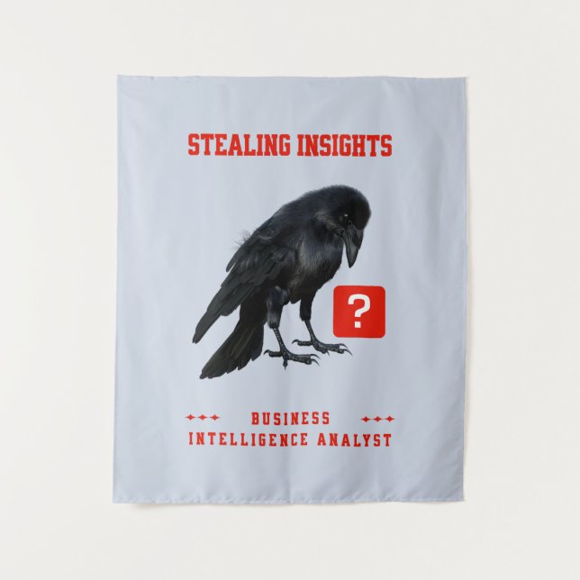 Tenture Analyste en intelligence d'affaires Crow (Devant)