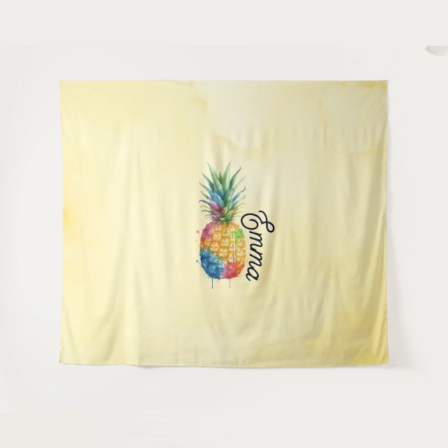 Tenture Ananas (Devant (Horizontal))